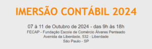 CONTÁBIL 2024: Imersão em Contabilidade, legislação e gestão para organizações do terceiro setor